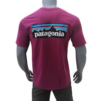 Patagonia 巴塔哥尼亚 P-6 男子户外T恤 38504 粉紫色 S