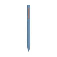 never 北欧简约系列 旋转中性笔 长条笔夹款 蓝色 0.5mm 单支装