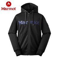 Marmot 土拨鼠 21秋季新款户外弹力经典男士开衫大印花休闲卫衣