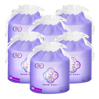 C&S 洁柔 洗脸巾加厚棉柔巾一次性洗面巾50节6卷家用实惠装干湿两用巾