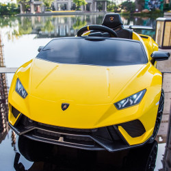 酷太阳 黄色婴儿童电动车遥控四轮汽车男女小孩玩具车可坐人宝宝童车