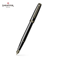 SHEAFFER 犀飞利 钢笔 序曲系列 礼品生日礼物商务办公签字笔 黑珐琅白夹