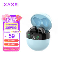 XAXR(医疗） XAXR TWS-T36真无线蓝牙耳机降噪入耳式运动跑步迷你隐形游戏华为苹果小米oppo通用 孔雀蓝