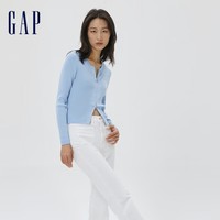 PLUS会员：Gap 盖璞 女士拉链针织开衫 613579
