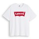Levi's 李维斯 LogoTee系列男女同款印花短袖T恤潮流休闲时尚百搭17783 白色0197 M