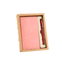 正哲 21-48 A6纸质笔记本 粉红色 单本装+中性笔 红色 单支装