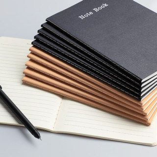 欧博尚 B5横线笔记本 黑色 20本装