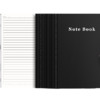 欧博尚 B5横线笔记本 黑色 20本装