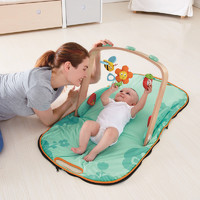 Hape 便携婴儿健身架0-1岁婴幼儿男女孩旋转挂饰锻炼抓握早教玩具