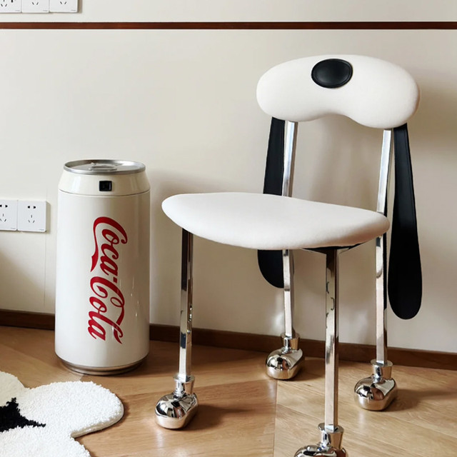MUUTO ins网红中古狗狗餐椅北欧师创意个性儿童房卡通可爱椅凳