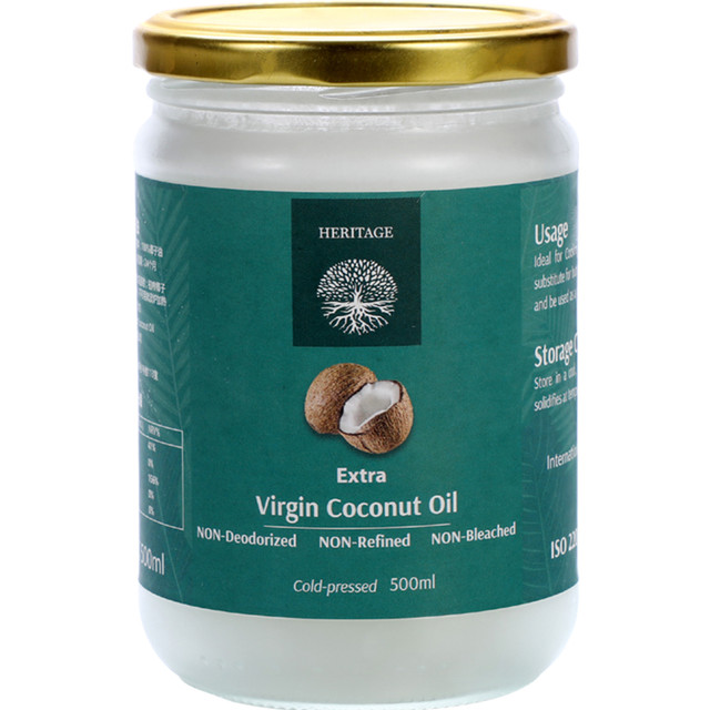 赫丽特奇 斯里兰卡赫丽特奇初榨生酮椰子油500ml烘焙烹饪食用油