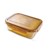 VISIONS 康宁 2件套耐热玻璃饭盒玻璃碗保鲜盒便当盒 盒体可进微波炉烤箱 600ml饭盒2件套