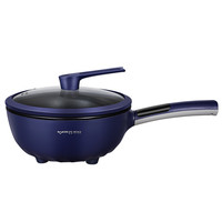 好帅 腾讯连连 电炒锅电火锅家用多功能煎烤涮一体炒菜电锅大容量不沾电热锅电煮锅HS-CG280T