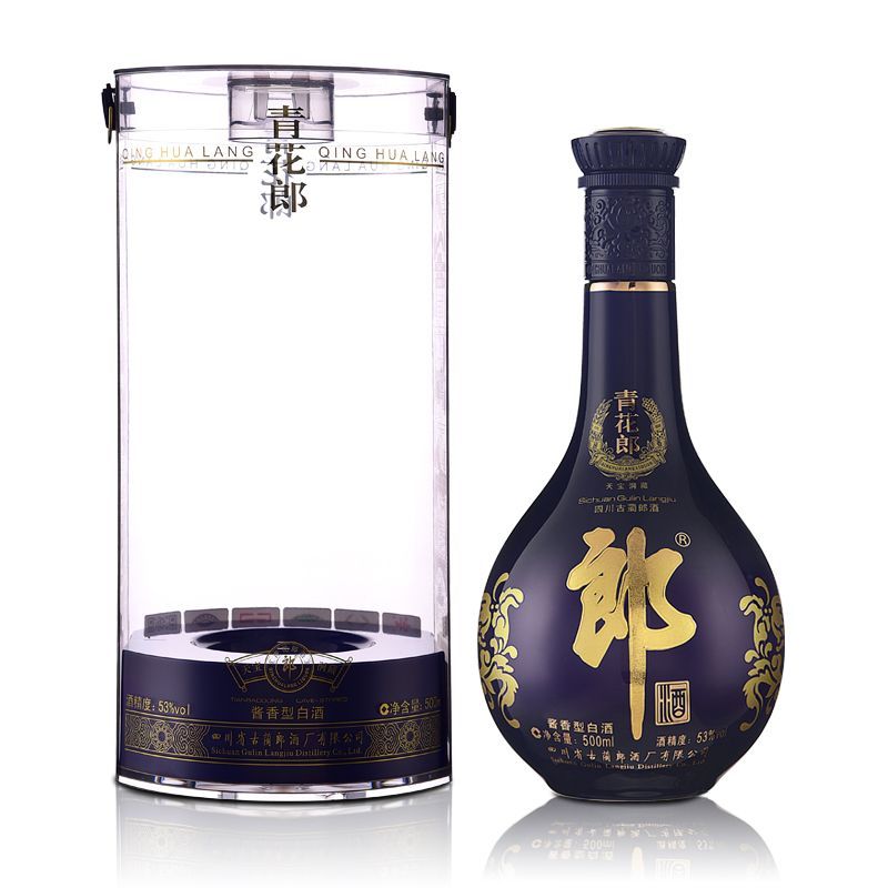 Amazon.co.jp: 中国白酒【醤香型白酒】 青花郎酒（あおはなろう