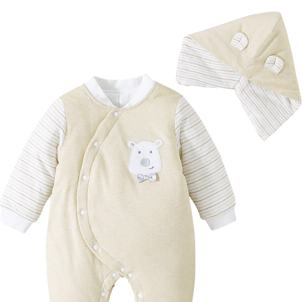 藤之木工房 棉宝宝系列 PGB610-A091X 婴儿长袖连体衣