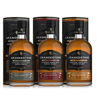 GRANGESTONE 格兰歌颂 苏格兰 单一麦芽 威士忌组合（朗姆桶+雪莉桶+波本桶) 750ml*3瓶