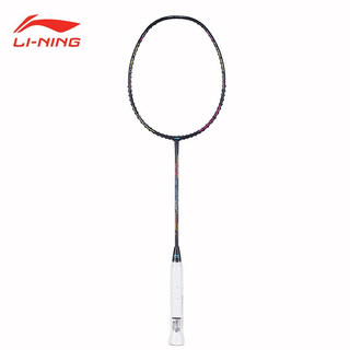 李宁（LI-NING） 羽毛球拍轻碳素大甜区进攻型单拍 HC1000黑色4U 耐打线(默认穿好）+手胶*1