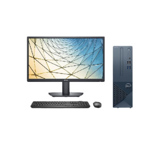 DELL 戴尔 灵越3020s 十三代酷睿版 23.8英寸 商用台式机 蓝色（酷睿i3-13100、核芯显卡、8GB、512GB SSD、Ins3020S-R13N0L）