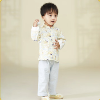 aqpa G115306 婴儿长袖套装 2件套 碧蓝 66cm