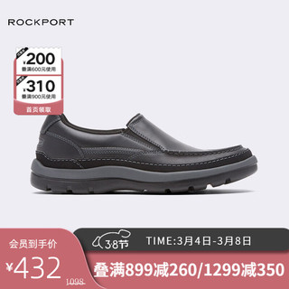 ROCKPORT 乐步 Get Your Kicks系列 男士休闲乐福鞋 CG8848 黑色 40