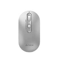 A4TECH 双飞燕 FB20 2.4G蓝牙 双模无线鼠标 2400DPI 银灰白