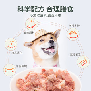 Wanpy 顽皮 狗狗零食狗罐头拌饭增肥小型犬100g*6幼犬成犬宠物泰迪狗零食