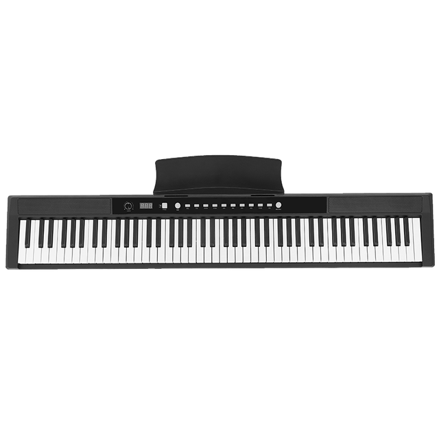 PLUS会员：Normann 诺曼 智能电子琴88键 便携式MIDI键盘 黑色