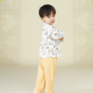 aqpa G115306 婴儿长袖套装 2件套 栀子橙 73cm