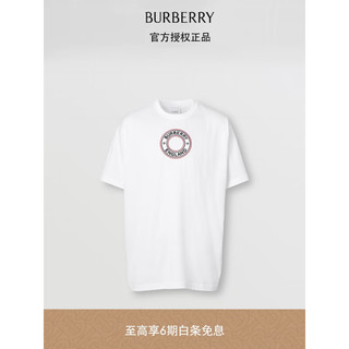 BURBERRY 博柏利 男士圆领短袖T恤 80370481 白色 L