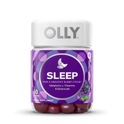 OLLY 睡眠安瓶软糖50粒美国褪黑素含退黑素3mg睡眠软糖保健品