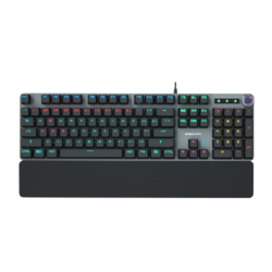 PHILIPS 飞利浦 SPK8605高配版 108键 有线机械键盘 黑色 黑轴 RGB