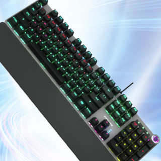 PHILIPS 飞利浦 SPK8605高配版 108键 有线机械键盘 黑色 青轴 RGB