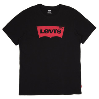 Levi's 李维斯 2023春夏情侣款短袖T恤经典logo印花潮流百搭清凉舒适多色 黑色0198 L