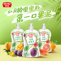 Heinz 亨氏 超金婴幼儿童水果汁泥果味升级宝宝零辅食3袋口味随机