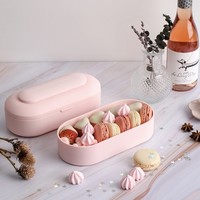 utillife 双层饭盒套装 樱花粉（饭盒+勺筷+包）