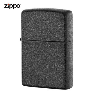 之宝（ZIPPO）zippo防风煤油打火机 黑裂漆 不含油  美国原装送男友礼物