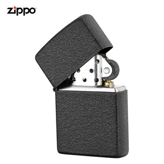 之宝（ZIPPO）zippo防风煤油打火机 黑裂漆 不含油  美国原装送男友礼物