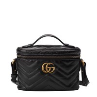 GUCCI 古驰 Marmont系列 女士斜挎包 迷你款 J672253 DTDHT1000 黑色