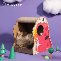 Tinypet 小芥 立式猫抓板 瓦楞纸猫玩具 小火龙果果 46*43*30CM 适15斤内猫