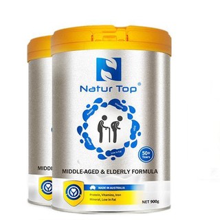 Natur Top 诺崔特 澳洲进口中老年营养配方奶粉高钙脱脂无蔗糖成人牛奶粉900g*1罐