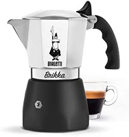 Bialetti 比乐蒂 New Brikka 铝制咖啡机 双框 4 杯容量 需配变压器