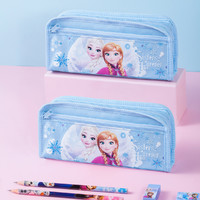 Disney 迪士尼 小学生文具盒时尚帆布铅笔袋大容量笔袋儿童文具笔盒