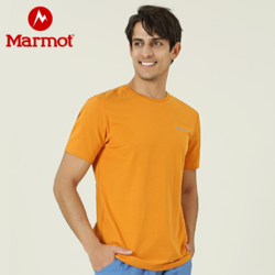 Marmot 土拨鼠 男款时尚印花短袖T恤 59609