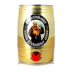 Franziskaner 范佳乐 经典小麦白啤德国原装进口精酿啤酒5L桶装
