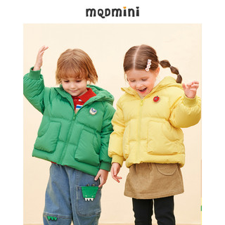 MQD童装22新款冬季儿童羽绒服短款连帽男童女童宽松童趣