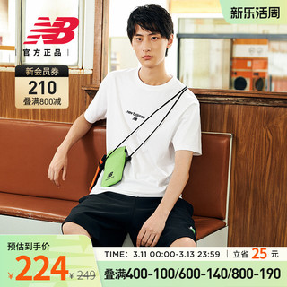 new balance 男子运动T恤 AMT22354-CYU 黄色 XL