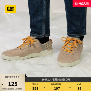 CAT 卡特彼勒 男女款低帮休闲鞋 P110239K1JM 浅灰色 38