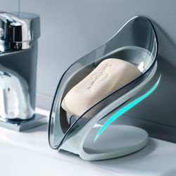 尚美德 肥皂盒浴室免打孔吸盤香皂盒創意肥皂架衛生間收納置物架 北歐灰單個裝