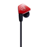 铁三角 ATH-LS50iS 入耳式挂耳式动圈有线耳机 红色 3.5mm