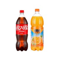 可口可乐 雪碧/可乐1.25L+美汁源果粒橙1.25L大瓶组合装饮料包邮